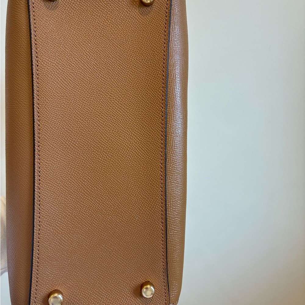 Coach  Saddle BrownLeather Rowan Boston Bag crossgrain - Picture 2 of 14